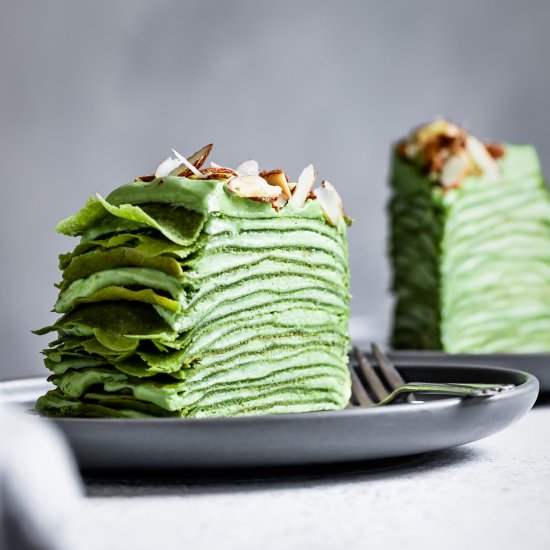 Matcha Crepe Cake – How To Make Matcha Crepe Cake Recipe